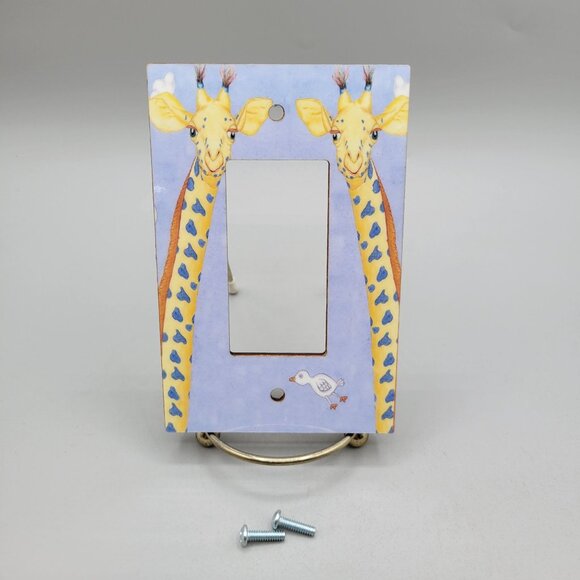 Whimsical Light Switch Cover Giraffes Paperwings Studio - Picture 1 of 3